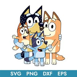 bluey family svg, bluey svg, bluey, blue, blue dog, bluey characters, bluey dog, blue svg