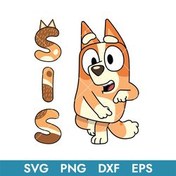 bluey bingo sister svg, bluey family svg, bluey svg, bluey dog svg, buey svg, bluey character svg, bd07