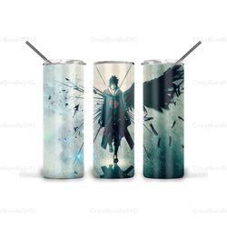 uchiha sasuke tumbler, anime tumbler, naruto png, naruto tumbler wrap, anime tumbler wrap, 20 oz tumbler