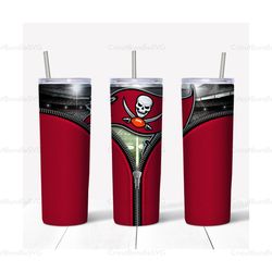 tampa bay buccaneers tumbler, tampa bay buccaneers wrap, tampa bay buccaneers design, sport tumbler, zipper tumbler wrap