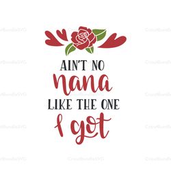 aint no nana like the one i got svg, mothers day svg for silhouette, files for cricut, svg, dxf, eps, png instant downlo