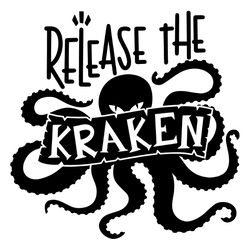 release the kraken svg file, dxf, eps, png, pirate svg, pirate quote svg, octopus svg, silhouette cameo svg, cricut svg
