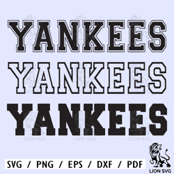 yankees svg, yankees varsity font, go yankees svg, yankees jersey, yankees team. vector cut file cricut, silhouette, pdf