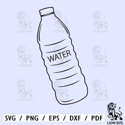 water bottle outline svg, bottle svg, water bottle svg, soda bottle, bottle clipart, files for cricut, cut files for