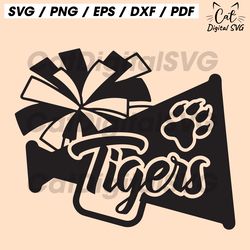 tiger paw print svg, panther paw svg, lion paw svg, dxf, png, jpg, pdf, eps, digital file, files for cricut, silhouette