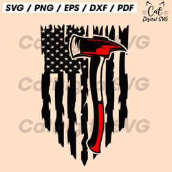 us firefighter svg, fire fighter flag svg, fireman flag svg, firefighter axe svg, axe svg, axe flag svg, fire man