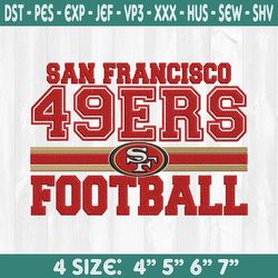 san francisco 49ers football embroidery designs, nfl logo embroidery designs, nfl champions embroidery, superbowl embroi