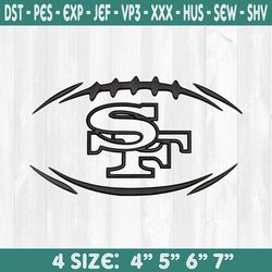 san francisco 49ers football embroidery designs, nfl logo embroidery designs, nfl champions embroidery, superbowl embroi