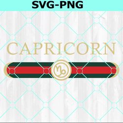 gucci capricorn svg, capricorn zodiac svg, gucci logo inspire zodiac svg, logo gucci zodiac svg, zodiac svg