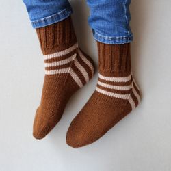 chocolate striped socks
