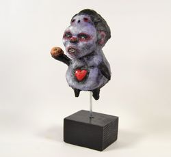 mr. two golovi. hand made sculpture. erotic, nude, zombie art, mutant horror dark art creepy outsider art. acrylic