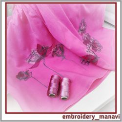 set of 15 machine embroidery floral designs from embroidery manavi 05