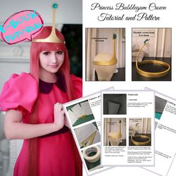 princess bubblegum crown tutorial and pattern