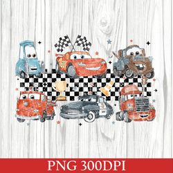 vintage lightning mcqueen png, disney cars png, cars land png, cars birthday gifts png, disney cars family vacation png