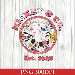 cute mickey & co est 1928 valentines day png, valentines day, disneyland valentines travel, valentines day matching png