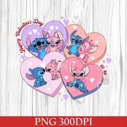 stitch and angel png, disney valentines day, disney couple png, disney love png, best couple gift, love png, disney love