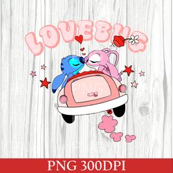 valentines day stitch and angel png, disney valentines day, disney love png, best couple gift, love png, disney love