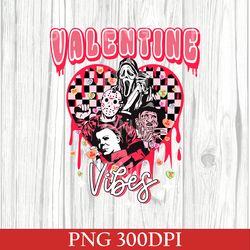 valentine vibes horror characters png, horror movie png, spooky valentine, couple matching valentine gift for boy friend