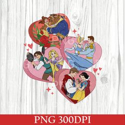 princess valentine png, cinderella tiana valentine's sublimation, happy valentines day png, magic kingdom valentines png