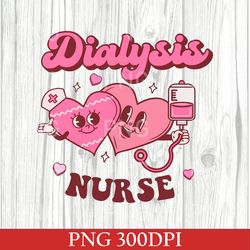 dialysis nurse squad png, groovy valentines day infusion peds png, retro candy hearts rn png, cdn pediatric nephrology