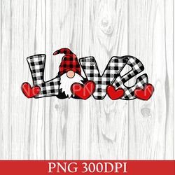 love valentine gnome valentine, valentine gnome buffalo plaid png, valentines day, valentines day png, valentines party