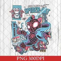 the ameowzing spider cat png, retro the ameowzing png, retro spider cat png, spider cat png, spider verse png, comics