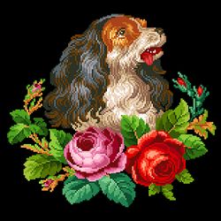 a300 spaniel in roses