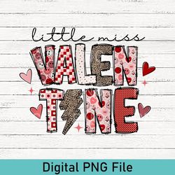 cute little miss valentine png, retro leopard valentine sublimation designs downloads, pink loved valentines girl png