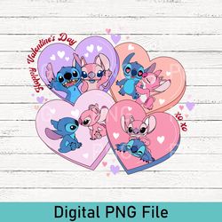 stitch angel valentine day png, disney balloon valentine png, stitch couple png, disney couple png, valentine day png