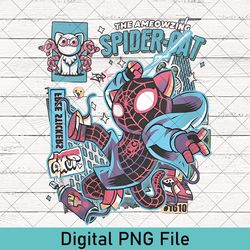 retro spider cat png, spider cat png, spider verse png, comics png, only png, instant download, digital file png