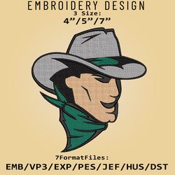 ncaa logo stetson hatters, embroidery design, embroidery files, ncaa stetson hatters, machine embroidery pattern