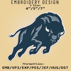 howard bison logo, ncaa embroidery design, ncaa howard bison, embroidery files, machine embroider pattern