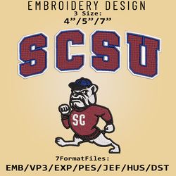 ncaa south carolina state bulldogs logo, embroidery design, bulldogs ncaa, embroidery files, machine embroider pattern