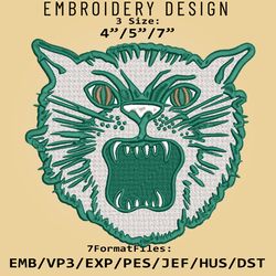 ncaa ohio bobcats logo, embroidery design, ohio bobcats ncaa, embroidery files, machine embroider pattern