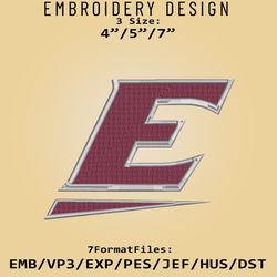 ncaa eastern kentucky colonels logo, embroidery design, ncaa colonels, embroidery files, machine embroider pattern