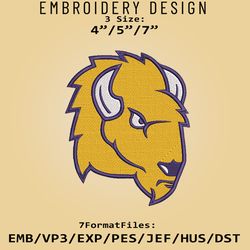ncaa lipscomb bisons logo, embroidery design, ncaa lipscomb bisons, embroidery files, machine embroider pattern