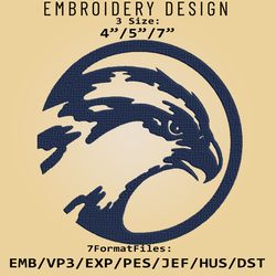 ncaa north florida ospreys logo, embroidery design, north florida ncaa, embroidery files, machine embroider pattern