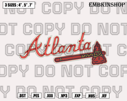 atlanta braves jersey logo embroidery design,mlb logo embroidery design,mlb machine embroidery pattern