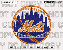 new york mets logo embroidery design,mlb logo embroidery design,mlb machine embroidery pattern