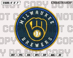 milwaukee brewers logo embroidery designs,mlb logo embroidery design,mlb machine embroidery pattern