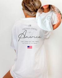 4th of july t-shirts, usa 1776 shirt, patriotic usa t-shirt, land of the free shirt, united states of america shirt, 4th