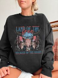 land of the free because of the brave shirt, 4th of july shirt, freedom born free shirt, independence day shirt, patriot