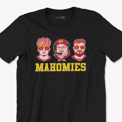 funny kc football mahomies shirt mahomes, kelce, reid funny kansas city football shirt football in kansas city funny cha