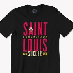 saint louis soccer inaugural season saint louis soccer club t-shirt custom 2023 saint louis inaugural design fleur de li