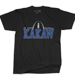 saint louis football shirt kakaw football tee handmade st. louis arch football dark tshirt game day tailgating battlehaw