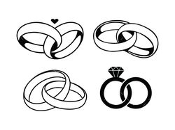 wedding ring svg, pdf, png, marriage rings svg, engagement ring svg, ring svg