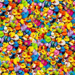 rubber duckies of the world pattern tileable repeating pattern