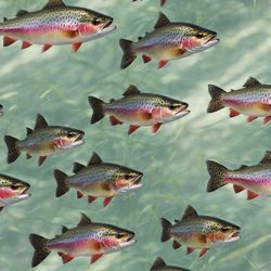 rainbow trout 42 pattern tileable repeating pattern