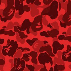 bathing ape bape red camouflage pattern tileable repeating pattern