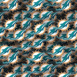 miami dolphins tileable repeating pattern